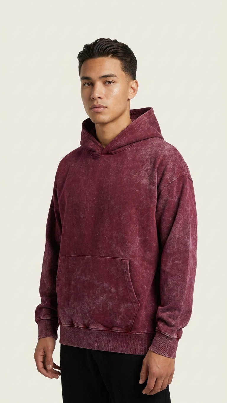 The Rust Wash Hoodie -Statement Line