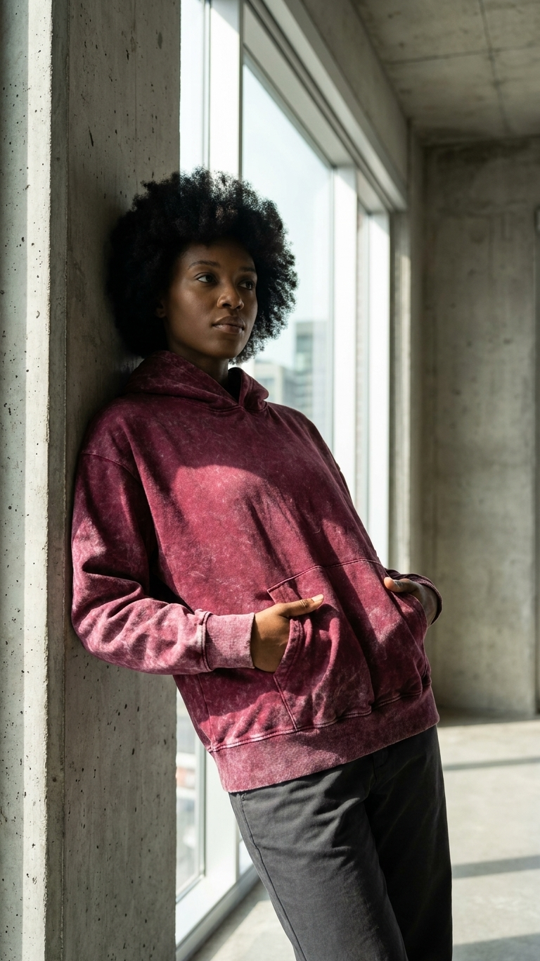 The Rust Wash Hoodie -Statement Line