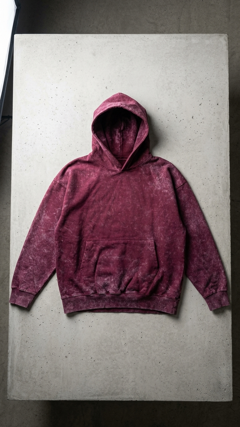 The Rust Wash Hoodie -Statement Line