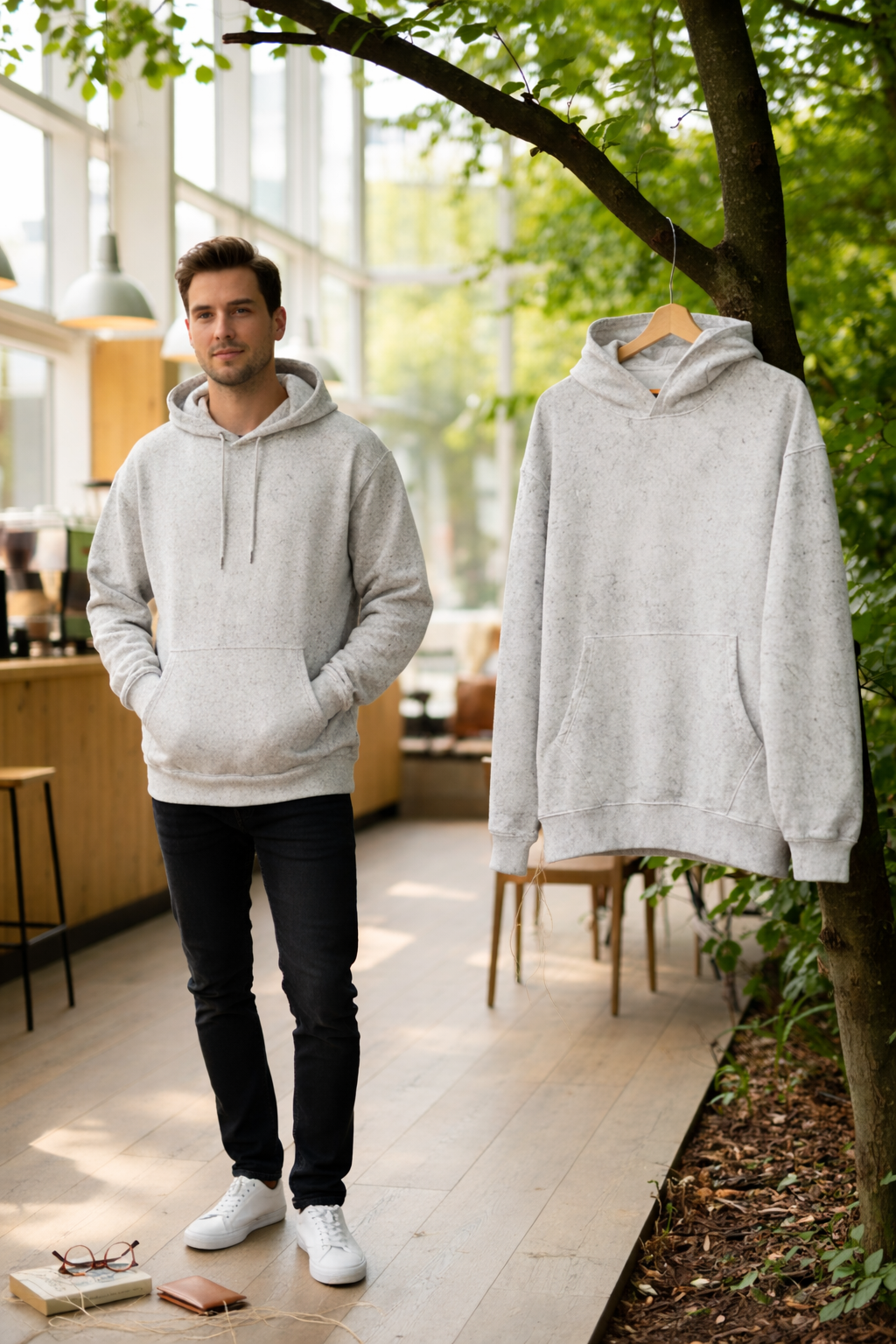 The Ghost Wash Hoodie- Statement Line