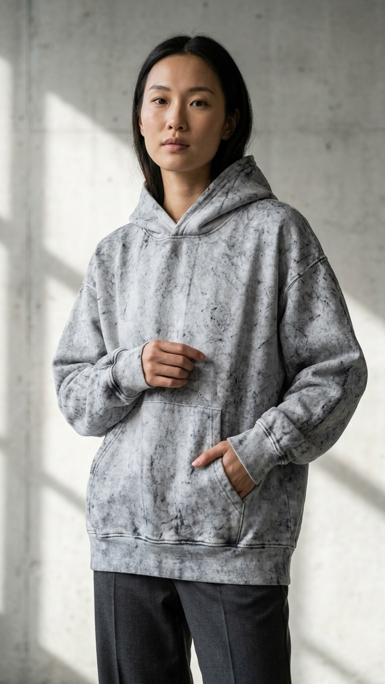 The Ghost Wash Hoodie- Statement Line