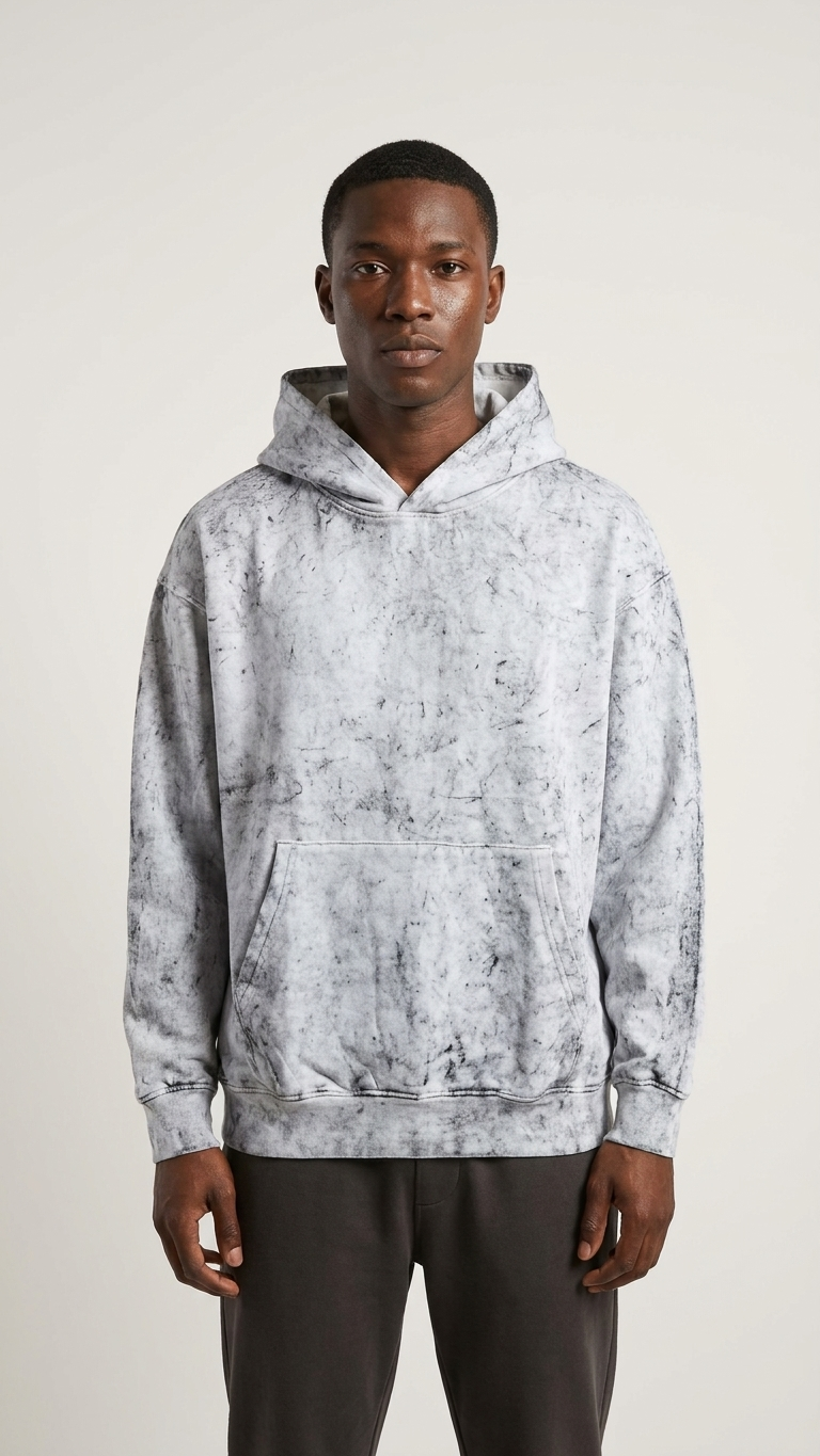 The Ghost Wash Hoodie- Statement Line
