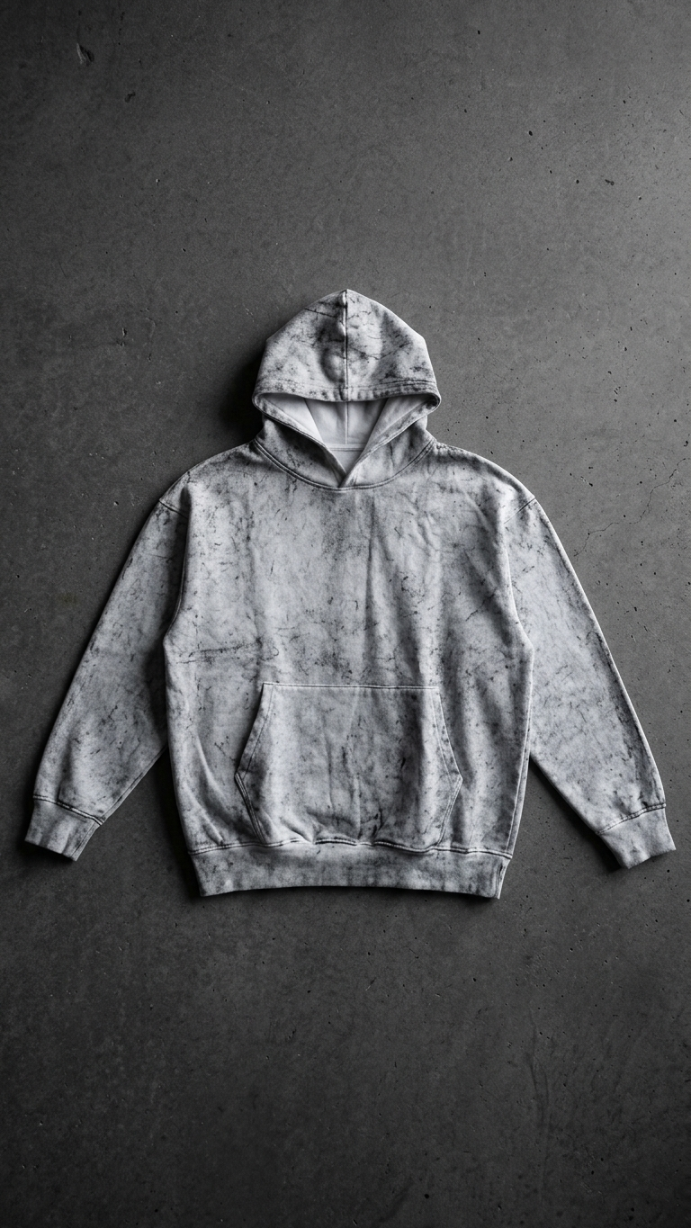 The Ghost Wash Hoodie- Statement Line